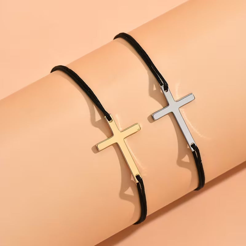 Couple Cross Bracelets (2 pieces Set)
